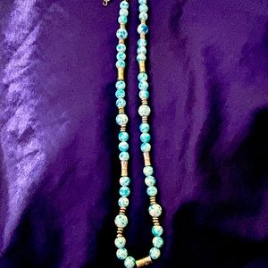 Real glass beaded necklace